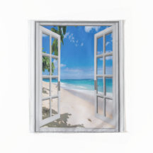 Tropical Beach Themed Wall Hanging