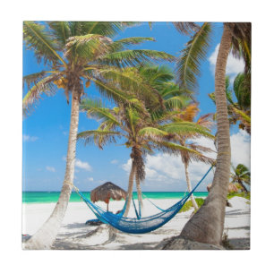 Tropical beach tile