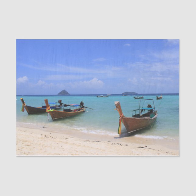 Tropical beach tissue paper (Front)