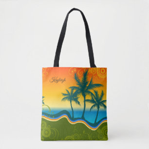 Tropical Beach Tote Bag