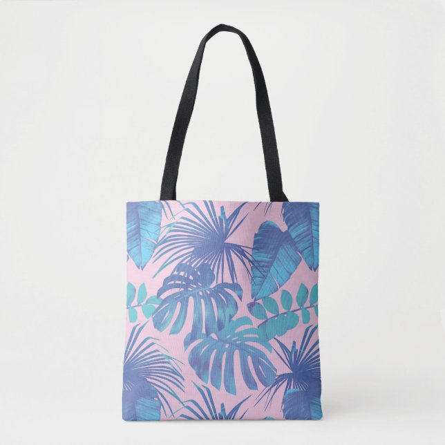 Tropical Beach Tote Bag: Vacation Bag (Front)