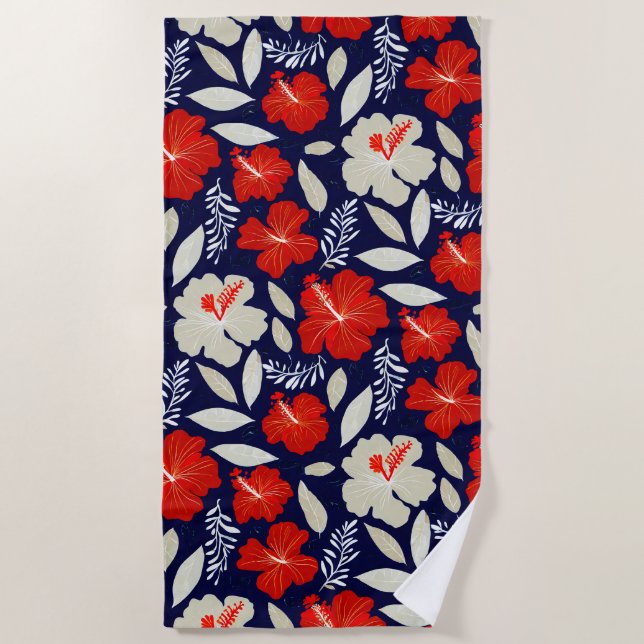 Tropical  beach towel (Front)