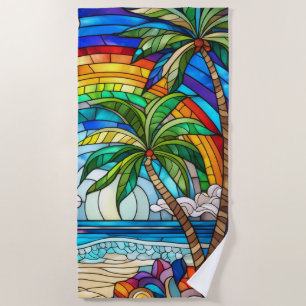 Tropical beach towel