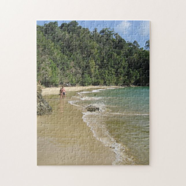 Tropical Beach Trinidad and Tobago. Jigsaw Puzzle (Vertical)