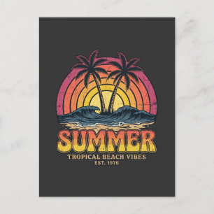 Tropical Beach Vibes - summer holiday vacation Postcard