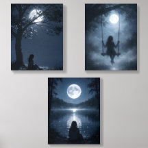 Tropical Beach Wall Art Set of 3