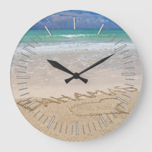 Tropical Beach Wall Clock