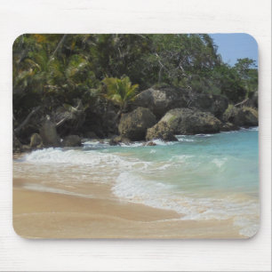 Tropical Beach Waves Elegant Modern Template Mouse Mat