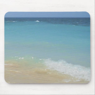 Tropical Beach Waves Sea Sand Elegant Modern Mouse Mat