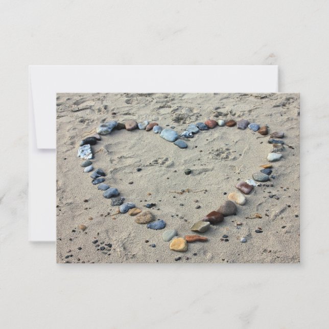 Tropical Beach wedding invitations (Front)