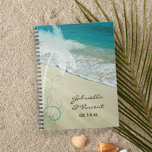 Tropical Beach Wedding Notebook