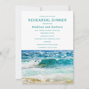 Tropical Beach Wedding Rehearsal Dinner