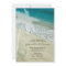 Tropical Beach Wedding Rehearsal Dinner Invitation