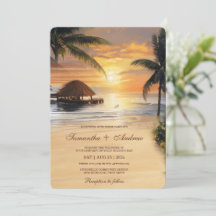 Tropical Beach Wedding Template