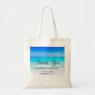 Tropical Beach with a Turquoise Sea Wedding Tote Bag