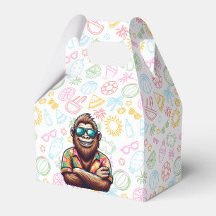 Tropical/beach yeti/bigfoot favour box