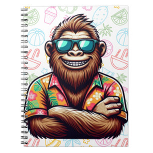 Tropical/beach yeti/bigfoot  notebook
