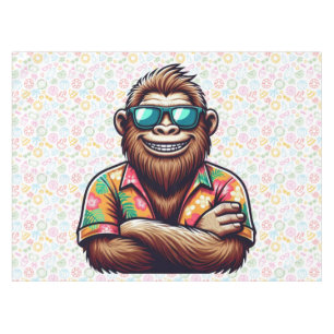 Tropical/beach yeti/bigfoot  tablecloth