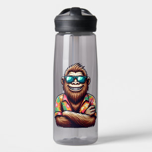 Tropical/beach yeti/bigfoot water bottle
