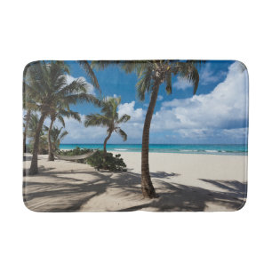 Tropical Beaches   Anguilla Beach, Palm Tree Bath Mat