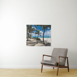 Tropical Beaches Anguilla Beach, Palm Tree Tapestry
