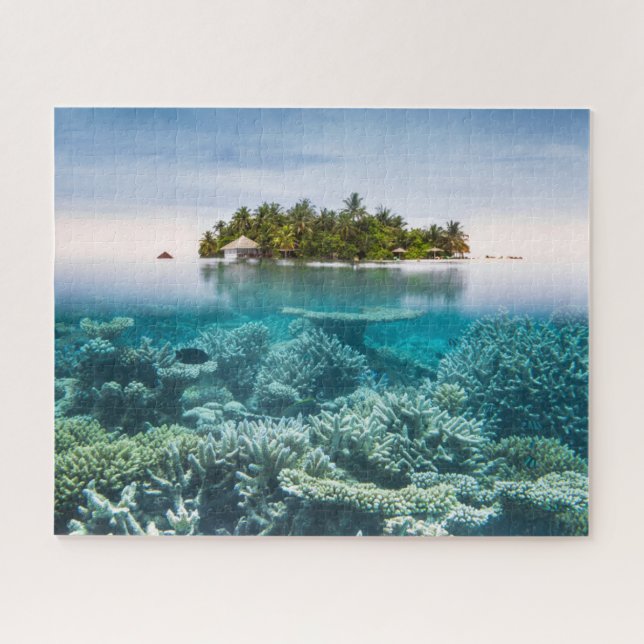 Tropical Beaches | Ari Atoll Maldives Jigsaw Puzzle (Horizontal)