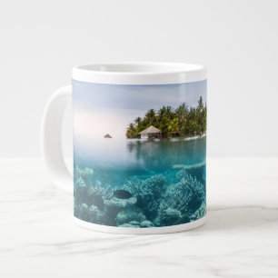 Tropical Beaches   Ari Atoll Maldives Large Coffee Mug