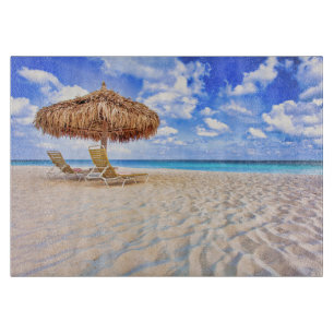 Tropical Beaches   Aruba Sandy Beach Cutting Board