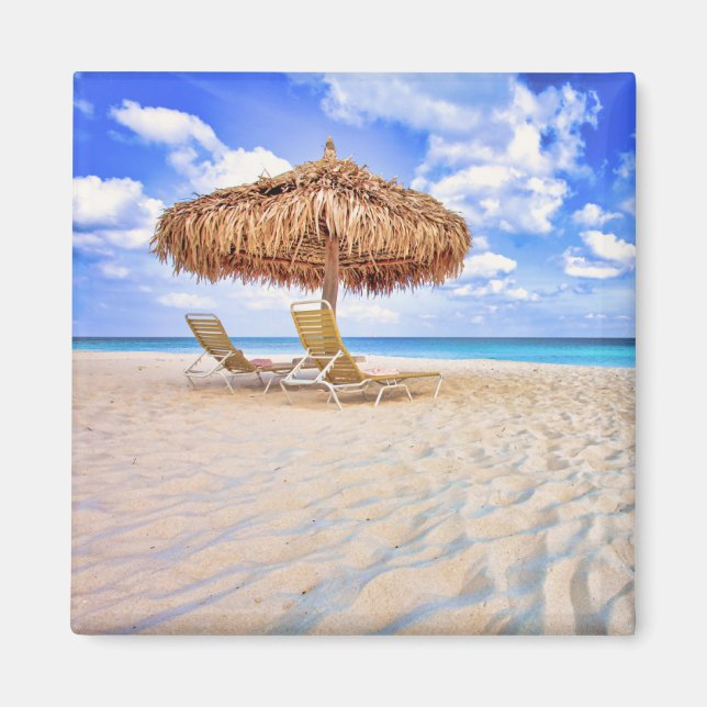 Tropical Beaches | Aruba Sandy Beach Magnet (Front)