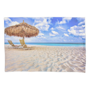 Tropical Beaches   Aruba Sandy Beach Pillowcase