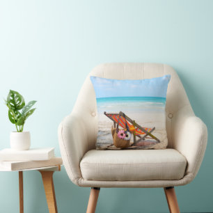 Tropical Beaches Beach Chair on Sand Cushion
