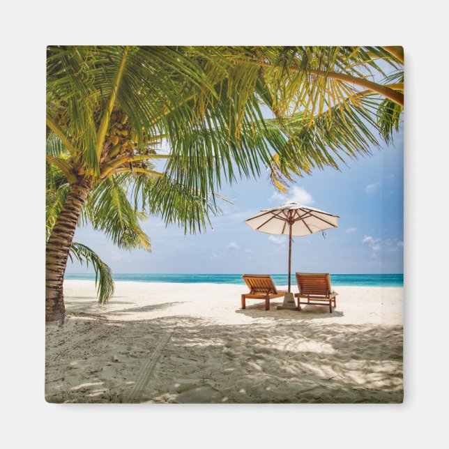 Tropical Beaches | Beach Dominican Republic Magnet (Front)