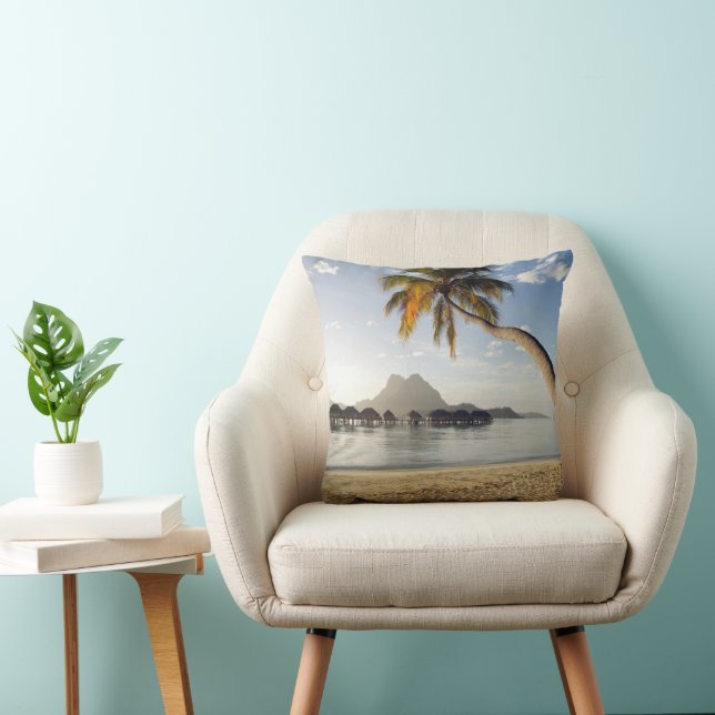 Tropical Beaches | Beach Huts, Bora Bora Cushion (Chair)