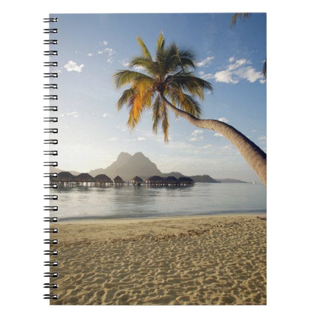 Tropical Beaches | Beach Huts, Bora Bora Notebook (Front)