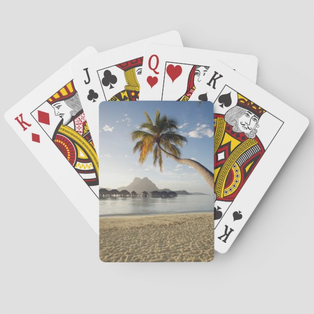 Tropical Beaches | Beach Huts, Bora Bora Playing Cards (Back)