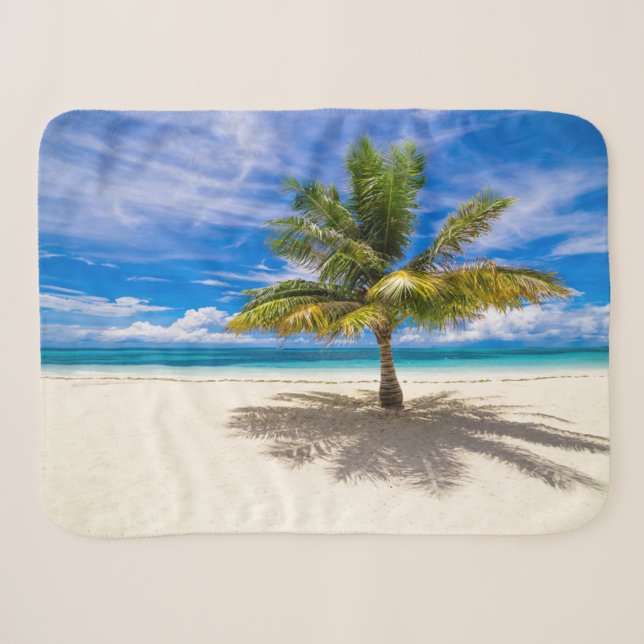 Tropical Beaches | Bora Bora, French Polynesia Sherpa Blanket (Front (Horizontal))