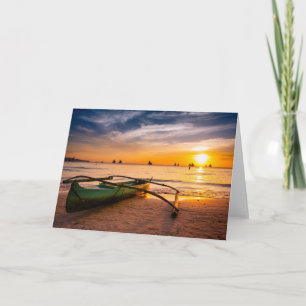 Tropical Beaches Boracay's White Beach Card