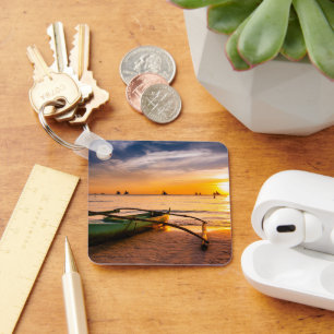 Tropical Beaches Boracay's White Beach Key Ring