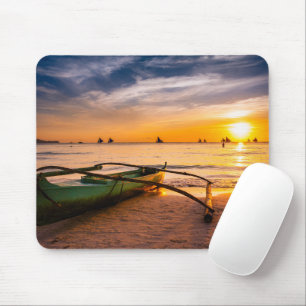 Tropical Beaches   Boracay's White Beach Mouse Mat