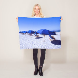 Tropical Beaches Clearwater, Florida Fleece Blanket