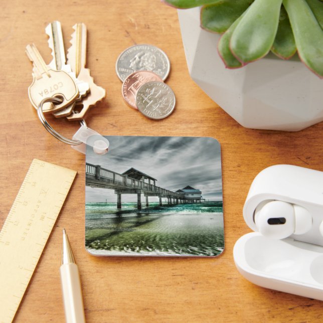 Tropical Beaches | Clearwater Florida Key Ring (Desk)
