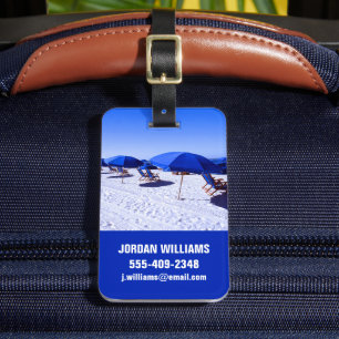 Tropical Beaches   Clearwater, Florida Luggage Tag