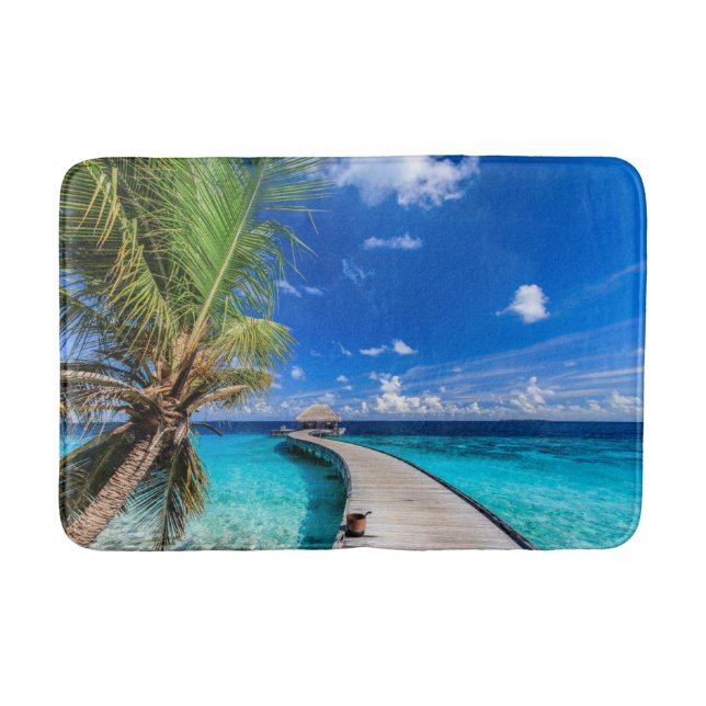 Tropical Beaches | Dusit Thani Maldives Bath Mat (Front)