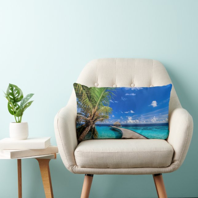 Tropical Beaches | Dusit Thani Maldives Lumbar Cushion (Chair)