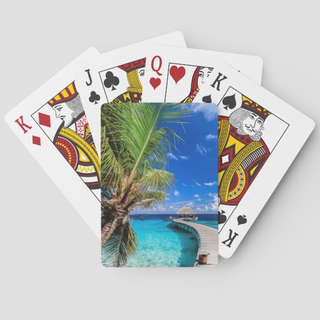 Tropical Beaches | Dusit Thani Maldives Playing Cards (Back)