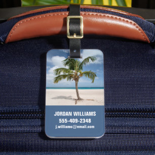 Tropical Beaches Eagle Beach, Aruba Luggage Tag