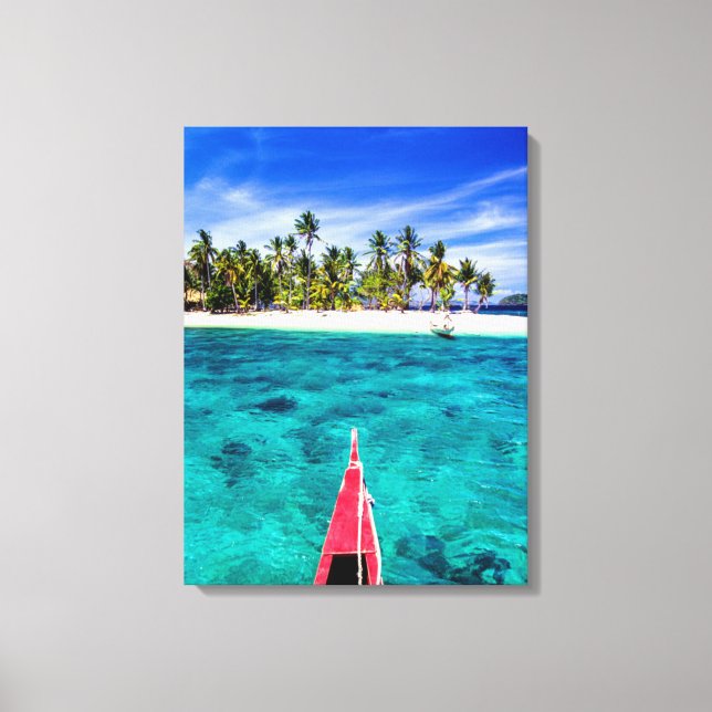 Tropical Beaches | El Nido, Philippines, Palawan Canvas Print (Front)