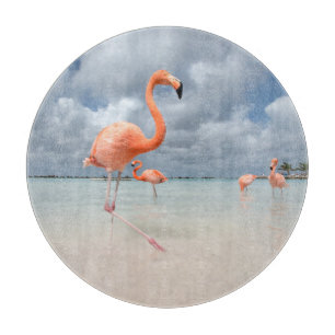 Tropical Beaches   Flamingos Beach, Aruba Cutting Board