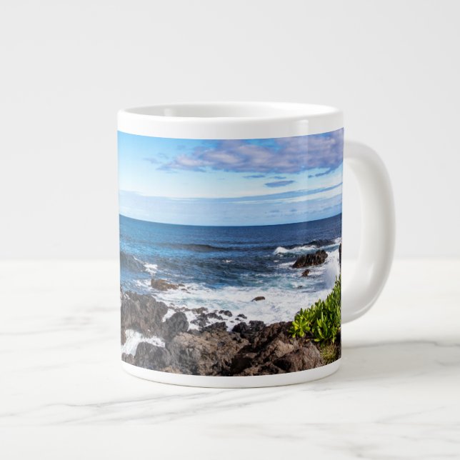 Tropical Beaches | Haleakala National Park Maui Large Coffee Mug (Front Right)