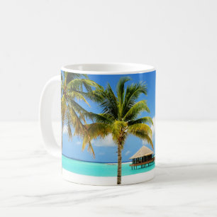 Tropical Beaches   Island & Lagoon, Maldives Coffee Mug